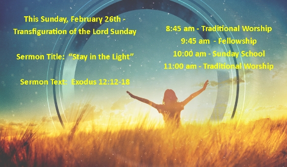 Sunday February 26, 2017, worship
