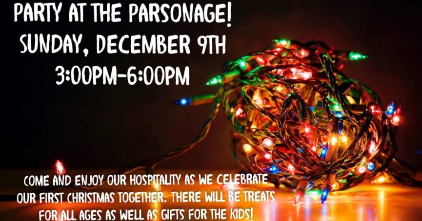Party at the Parsonage December 9, 2018