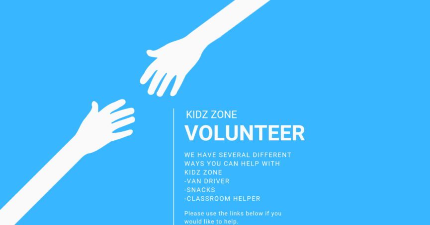 Kidz Zone volunteer
